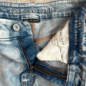 American Eagle Outfitters Blue High-Rise Jeggings